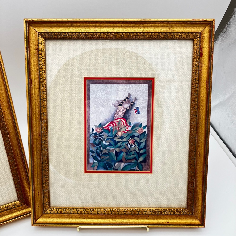 Graciela Rodo Boulanger Print Set 1979 14x12 Gold Framed Lithographs Vintage - Picture 5 of 14